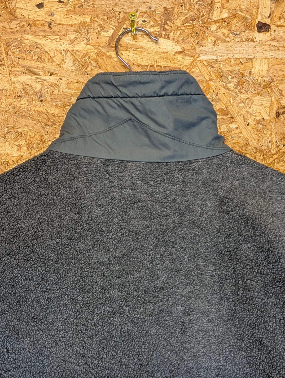 Vintage Patagonia Fleece Pullover Mens Medium Grey Full Zip Sherpa Snap-T 90s