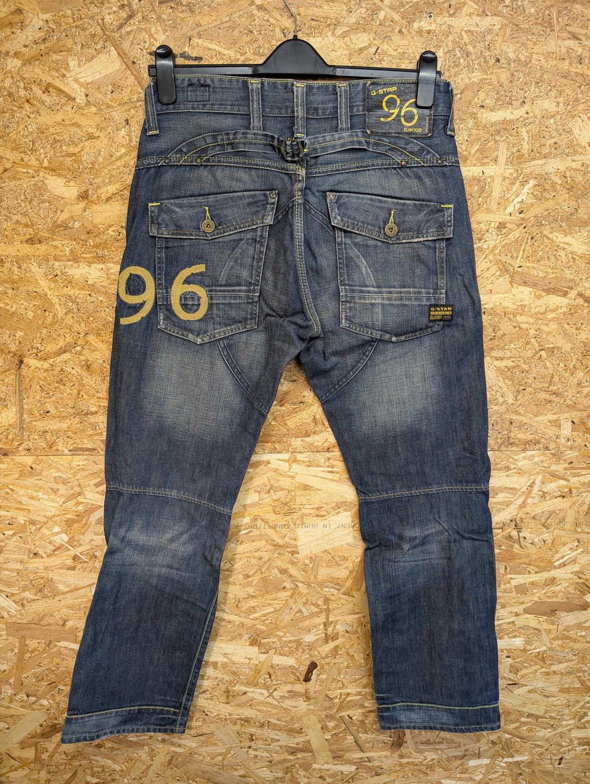 G-Star Raw Elwood Jeans Mens W32 L32 Vintage Y2K Tapered Denim Blue 5620 Utility