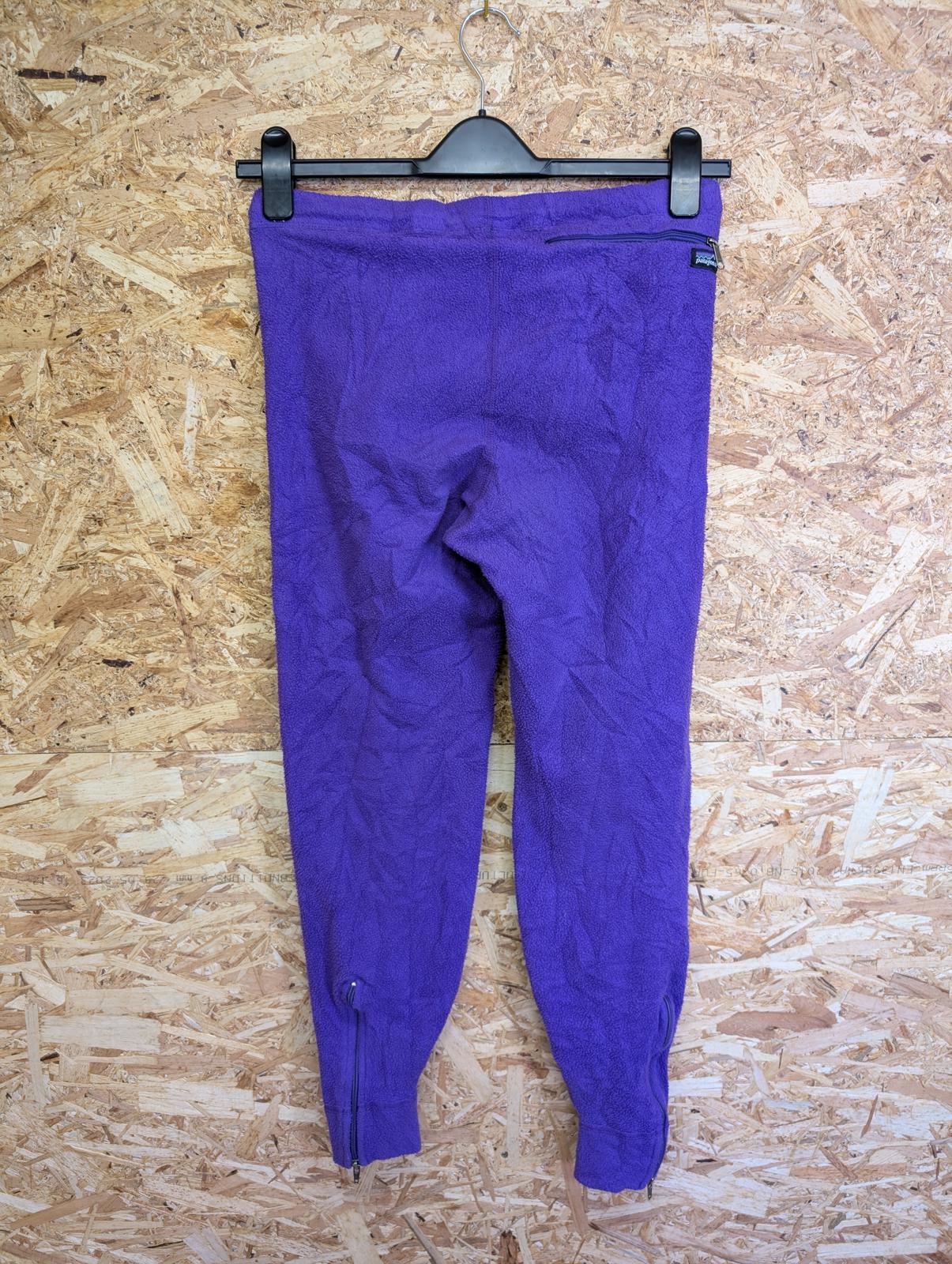 Patagonia Joggers Size Medium Fleece Vintage Pants Joggers Purple Made in USA