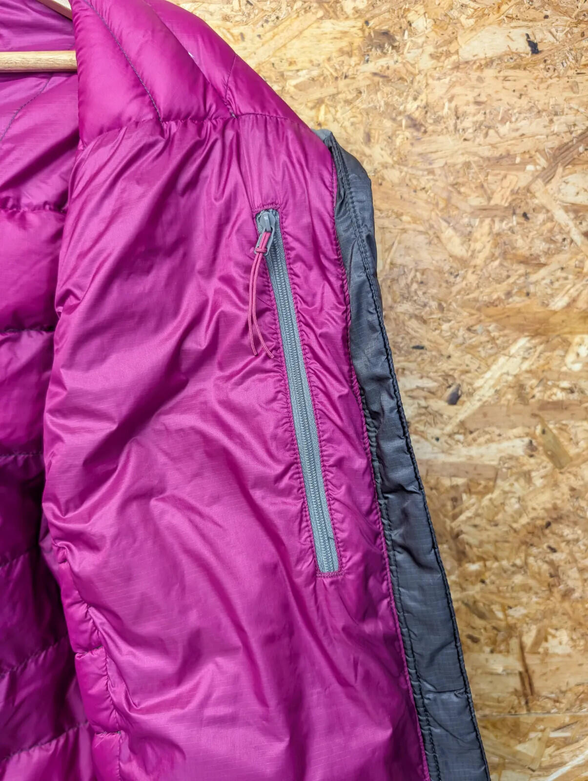 Rab Electron Puffer Jacket Womens Size 14 Charcoal Nikwax Hydrophobic Down Hood