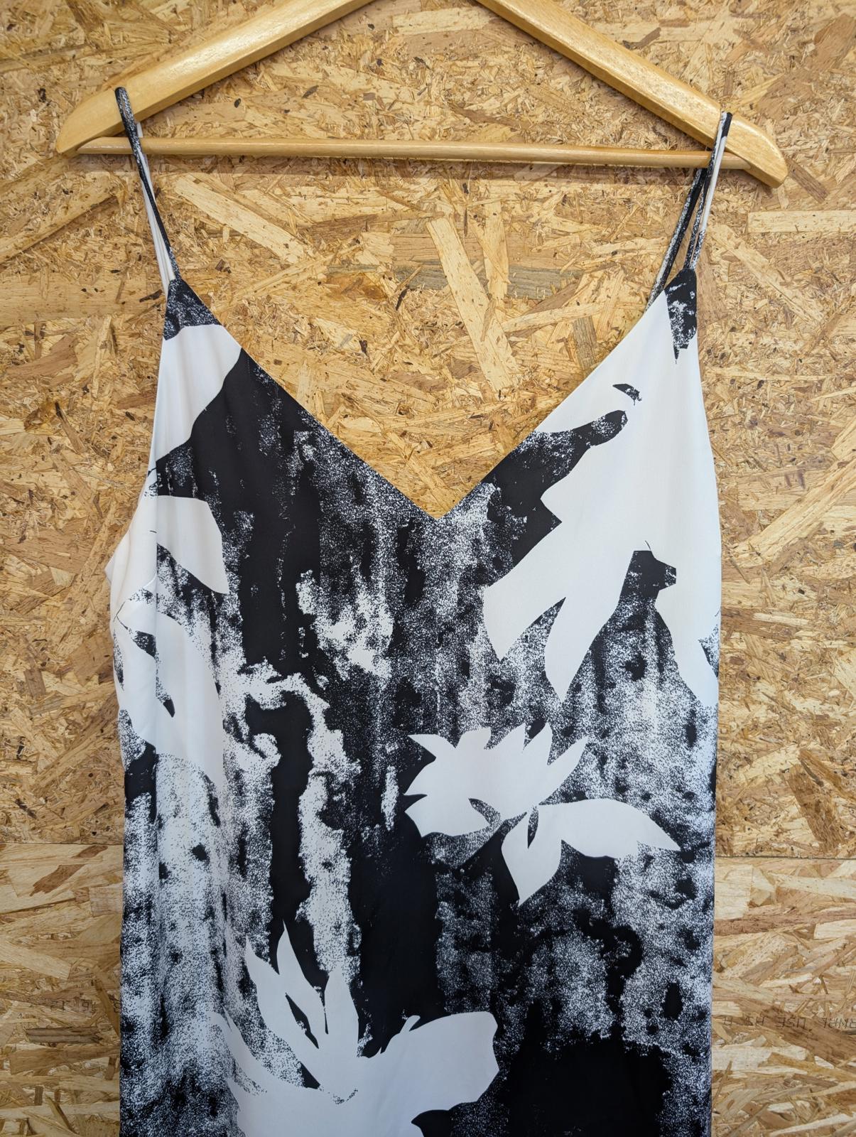 Calvin Klein CK Size M 12-14 Maxi Dress Recycled CDC Print Slip Dress