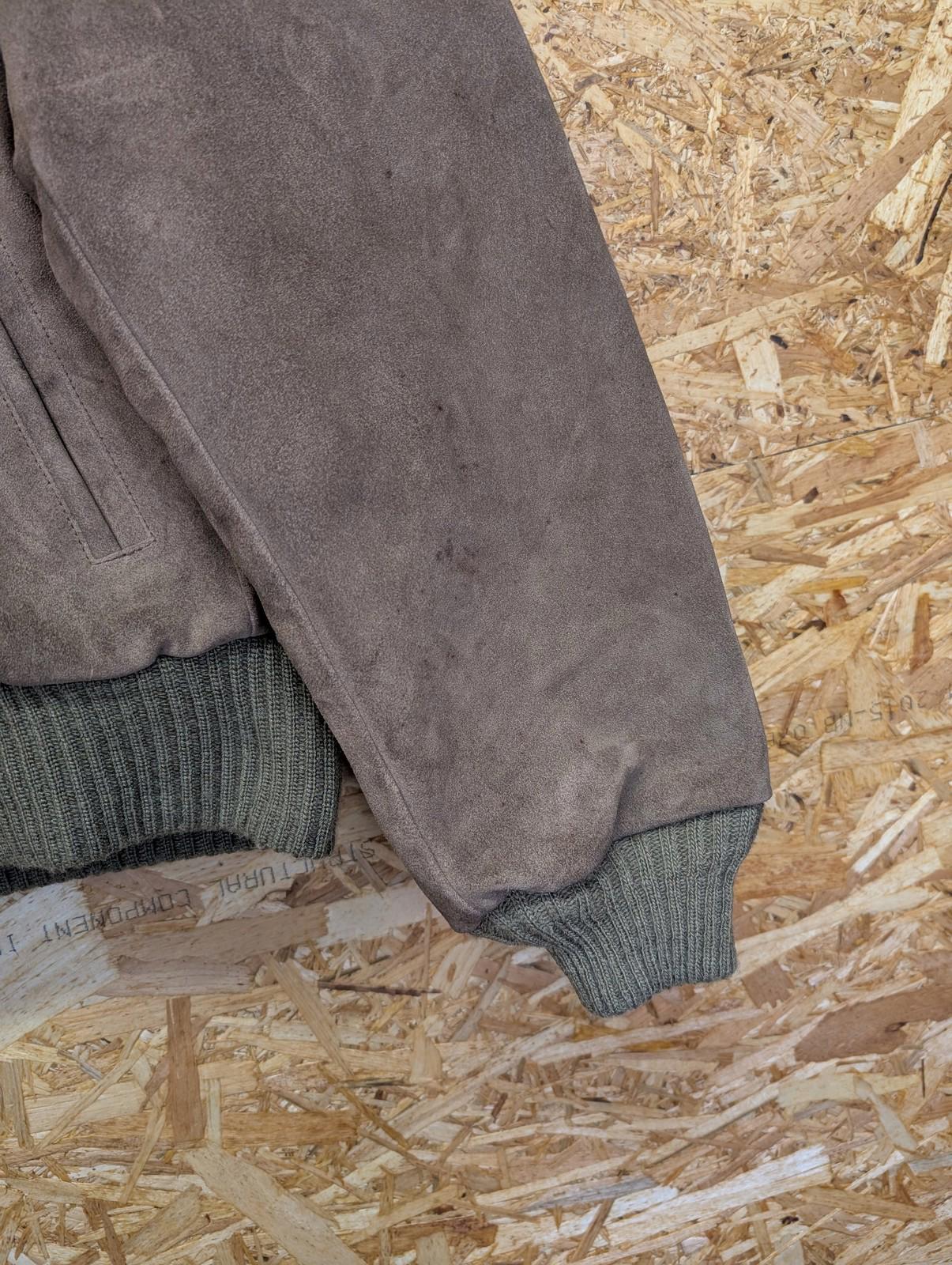 Vintage London Fog Bomber Jacket Medium 40 Men Suede Lined Brown USA Made 70s