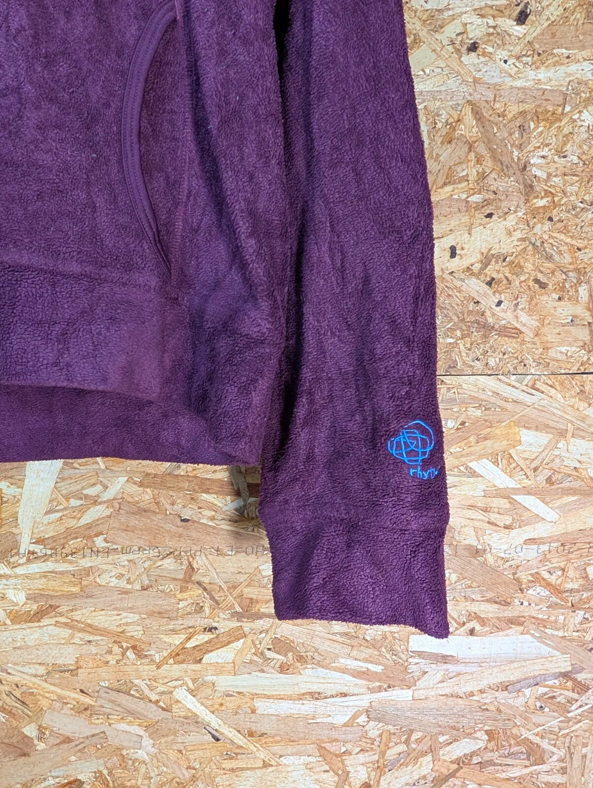 Patagonia Rhythm Fleece Jacket Womens Medium Purple Full Zip Hooded Walking Y2K