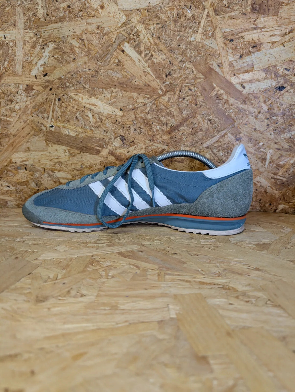 Adidas Originals SL 72 Trainers Mens UK 10.5 Blue Teal Green Suede OG Casuals Oi