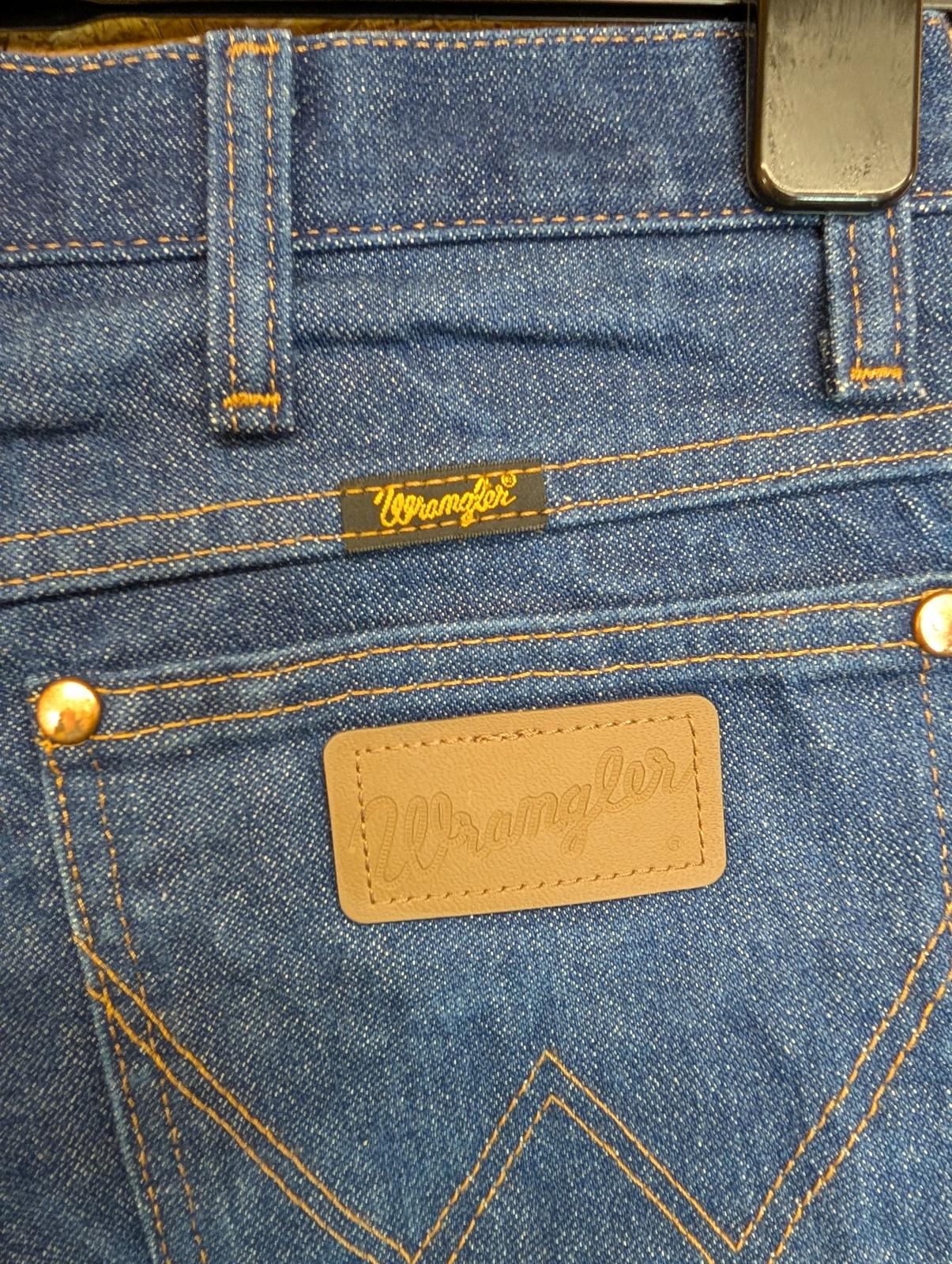 Wrangler 936DEN Jeans W32 L30 Made in Mexico Vintage 80s Mid Wash Blue Denim