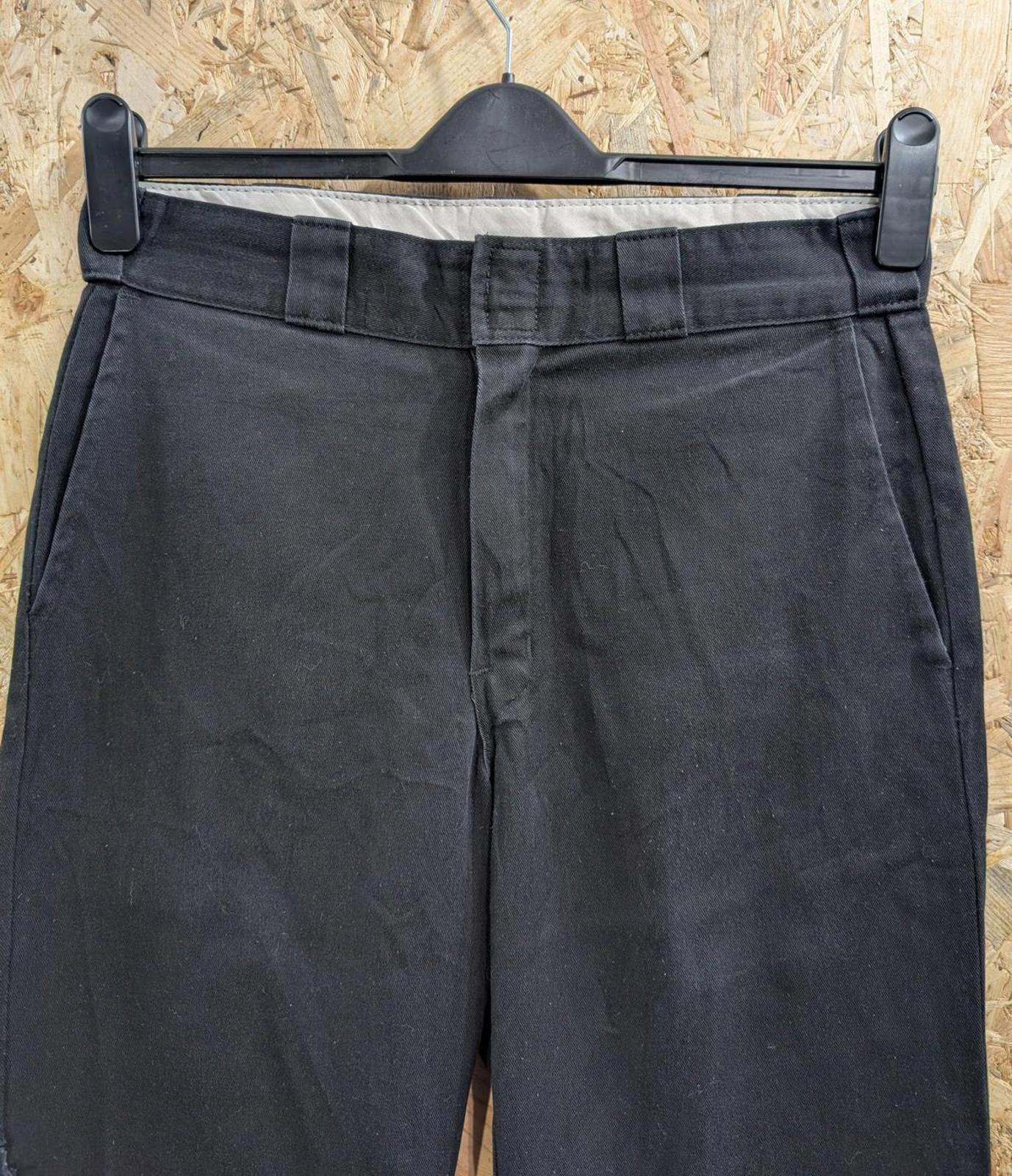 Dickies 874 Skate Chino Pants W30 L32 Black Trousers Baggies Skate Zip Relaxed