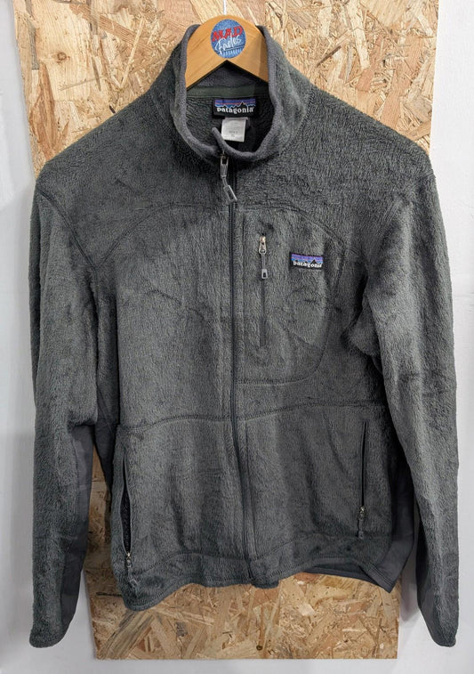 Patagonia XS Men R2 Fleece Jacket Grey Full Zip Outdoors Walking Hiking Warm