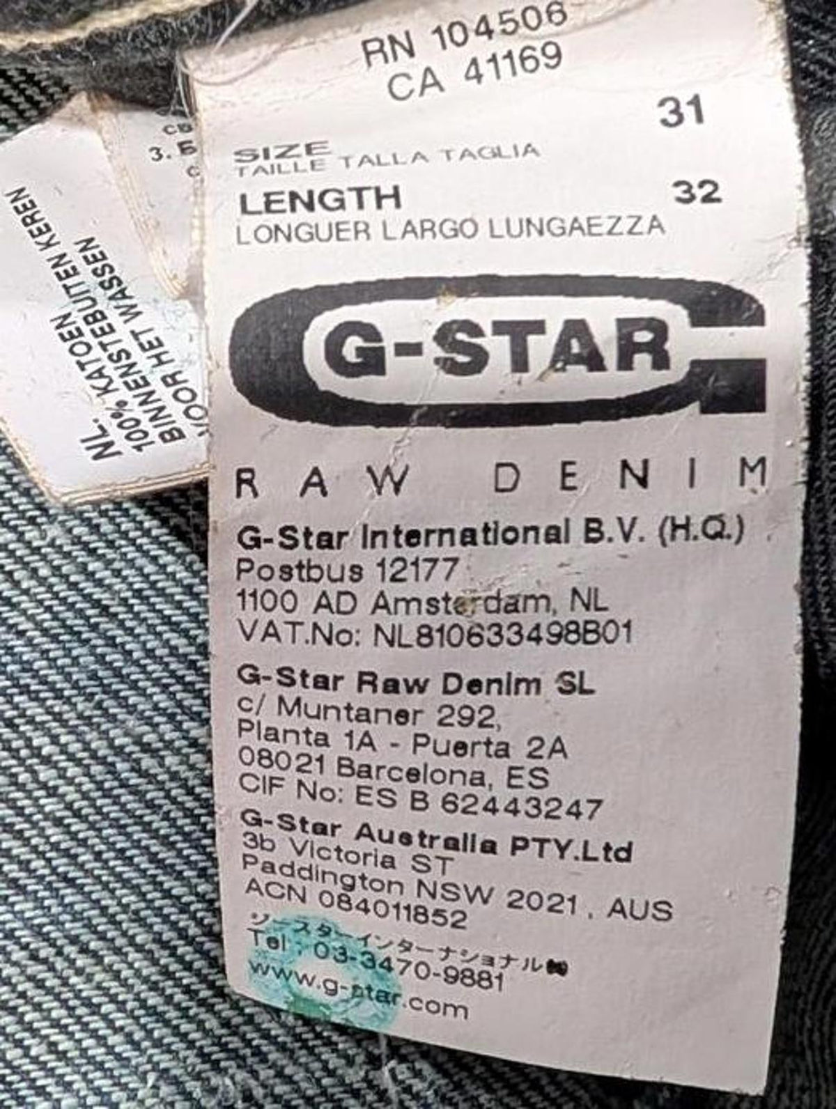G-Star Elwood Heritage Loose Jeans W31 L30 Men Y2K Buckle Navy Blue Vintage Dark