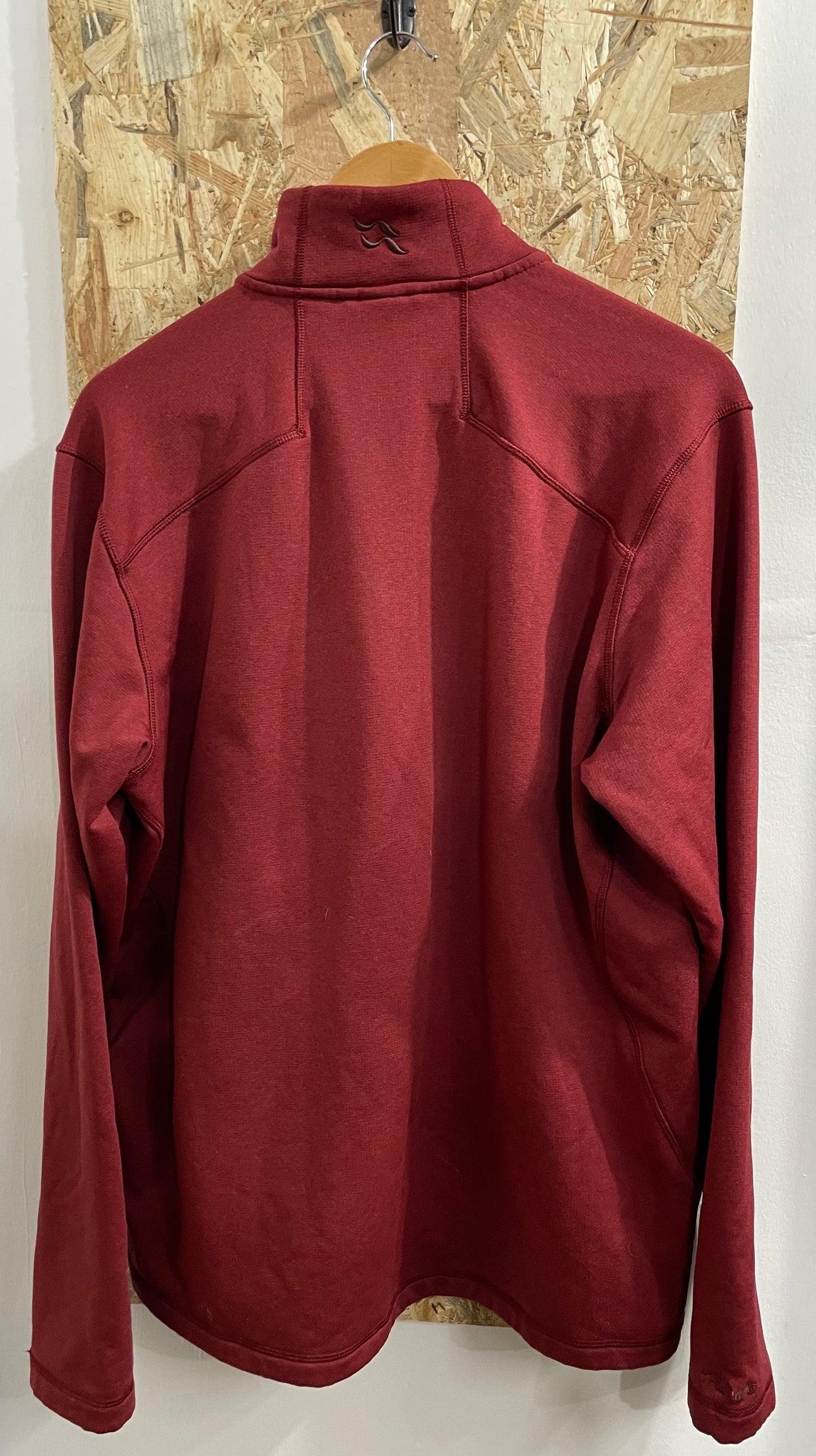 Rab Geon Pull-On Warm Fleece Pullover Jumper 1/4 Zip Red Mens Extra Large XL