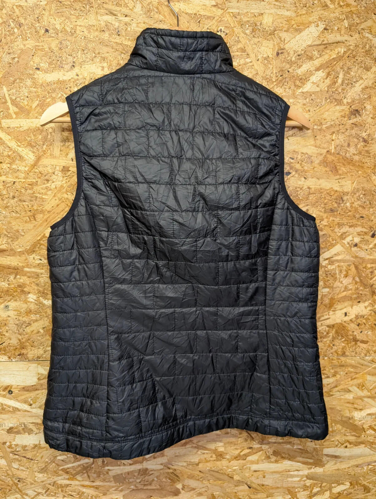 Patagonia Nano Puff Vest Large Women Black Gilet Insulated Bodywarmer Jacket
