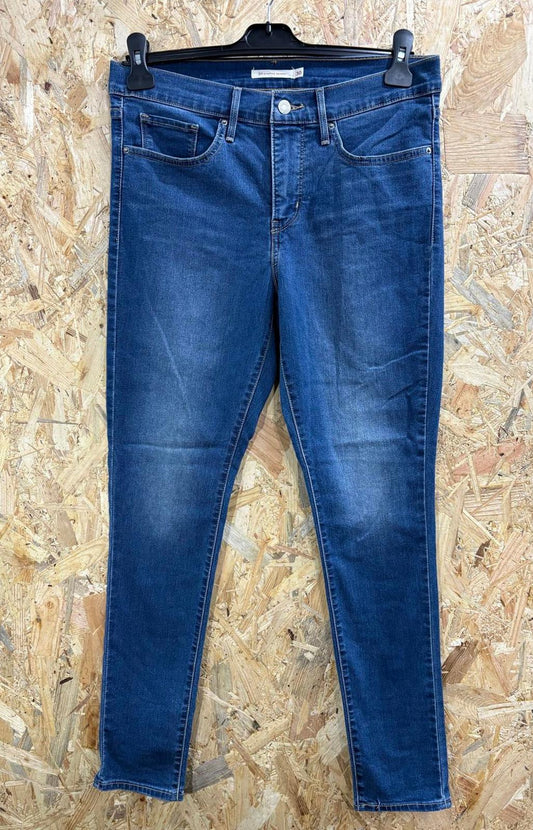Levis 311 Shaping Skinny Jeans Women W30 L32 Mid Blue Stretch Denim Red Tab