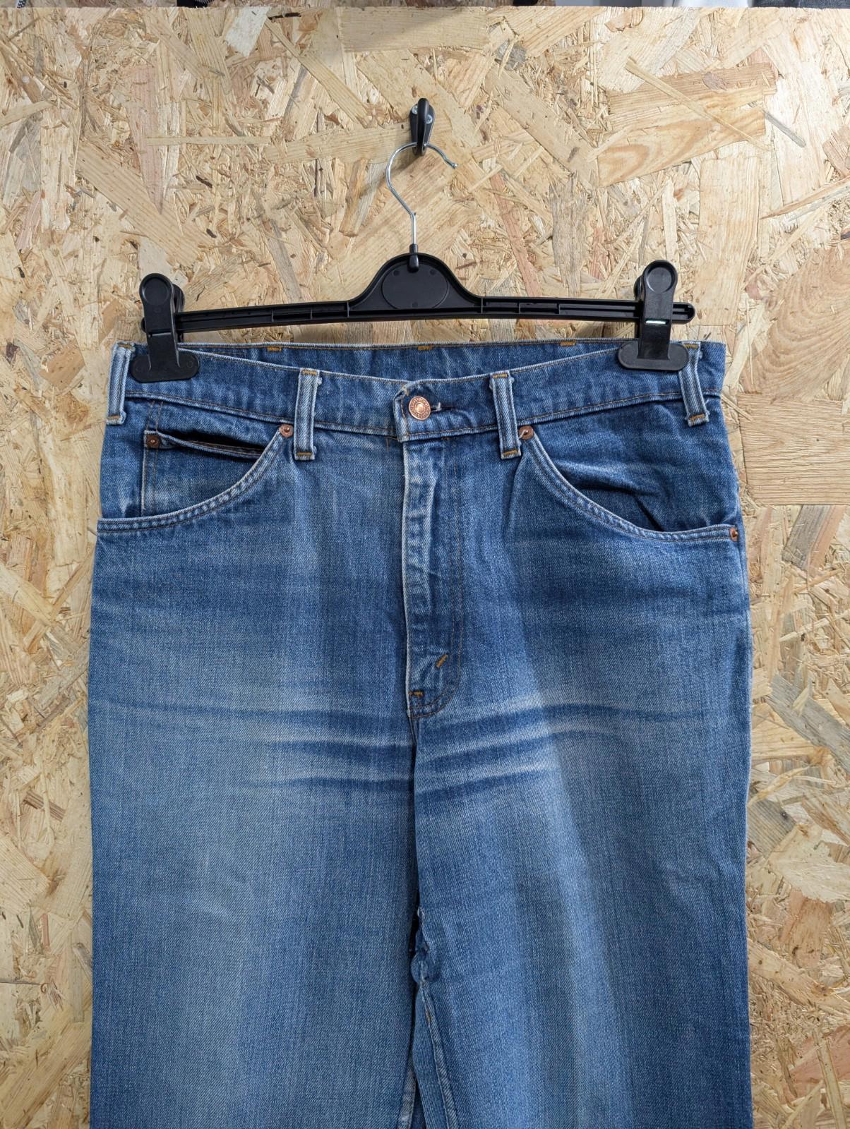 Levis 630 Patch Jeans W32 L35 USA Orange Tab Vintage 80s Blue Denim Zip Fly