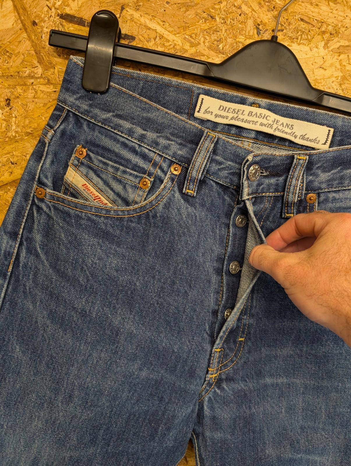 Diesel Basic Jeans W28 L34 Men RR55 Straight Italian Denim Blue 90s Vintage