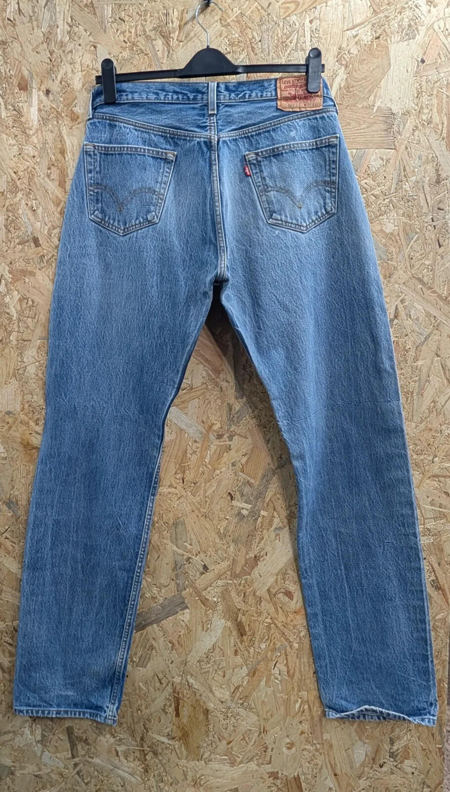 Vintage Levis 501 XX Jeans Mens W38 L37 Mid Blue Denim Straight Button Fly
