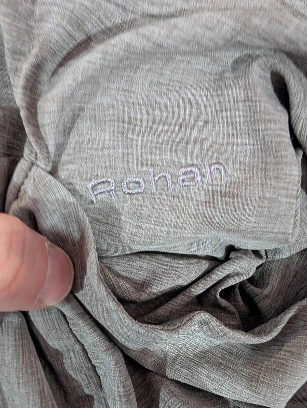 Rohan Thai Trousers Size 12 W32 L30 Womens Elastic Waist Grey Beige Casual Pants