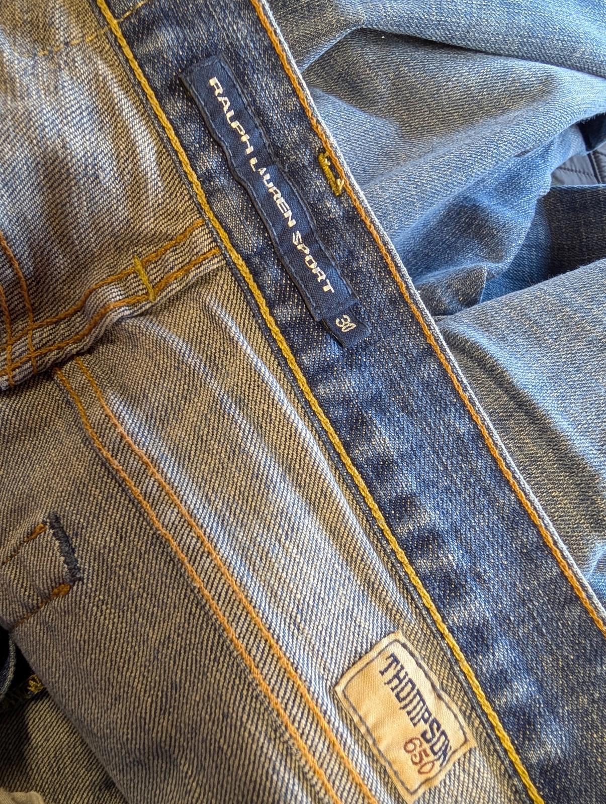Ralph Lauren Jeans Mens W30 L31 Sport Thompson Slim Fit Blue Denim Zip Fly