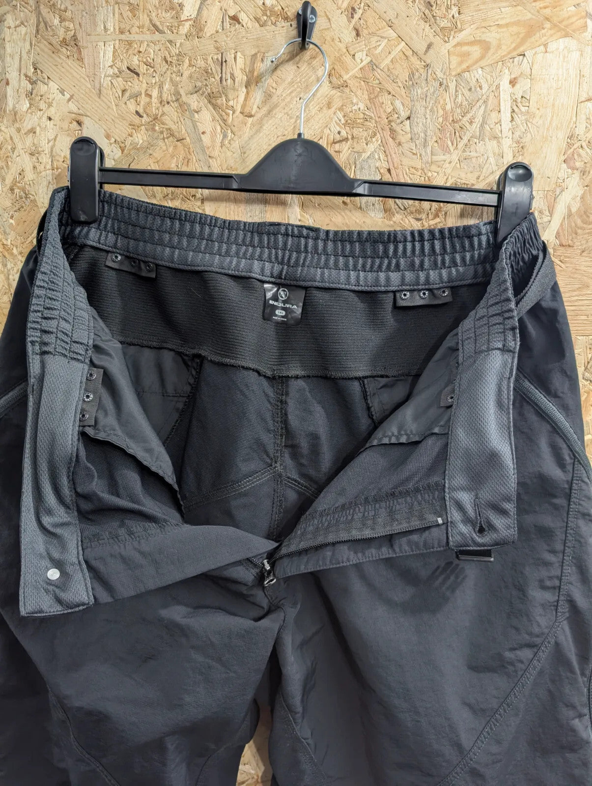 Endura Hummvee Short II Cycling Shorts Mens W36 3XL Black Nylon Cargo Adjustable