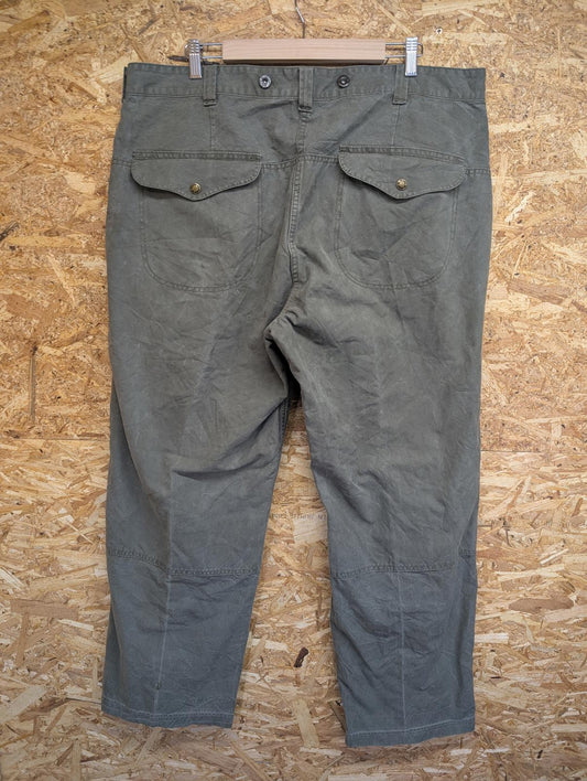 Filson Style 77 Pants W42 L31 Khaki Double Knee Dry Cotton Canvas Trousers USA