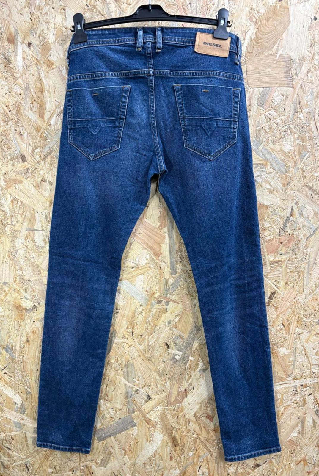 Diesel Thommer Slim Jeans W31 L32 Men 009ER Mid Blue Wash Zip Fly