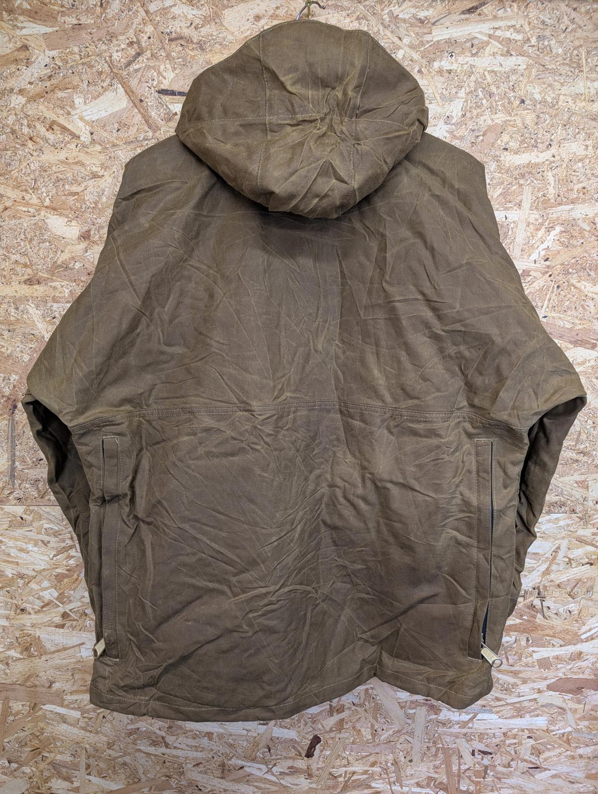 Filson Large Hooded Tin Cloth Field Jacket Style 641n Coat Made In Usa