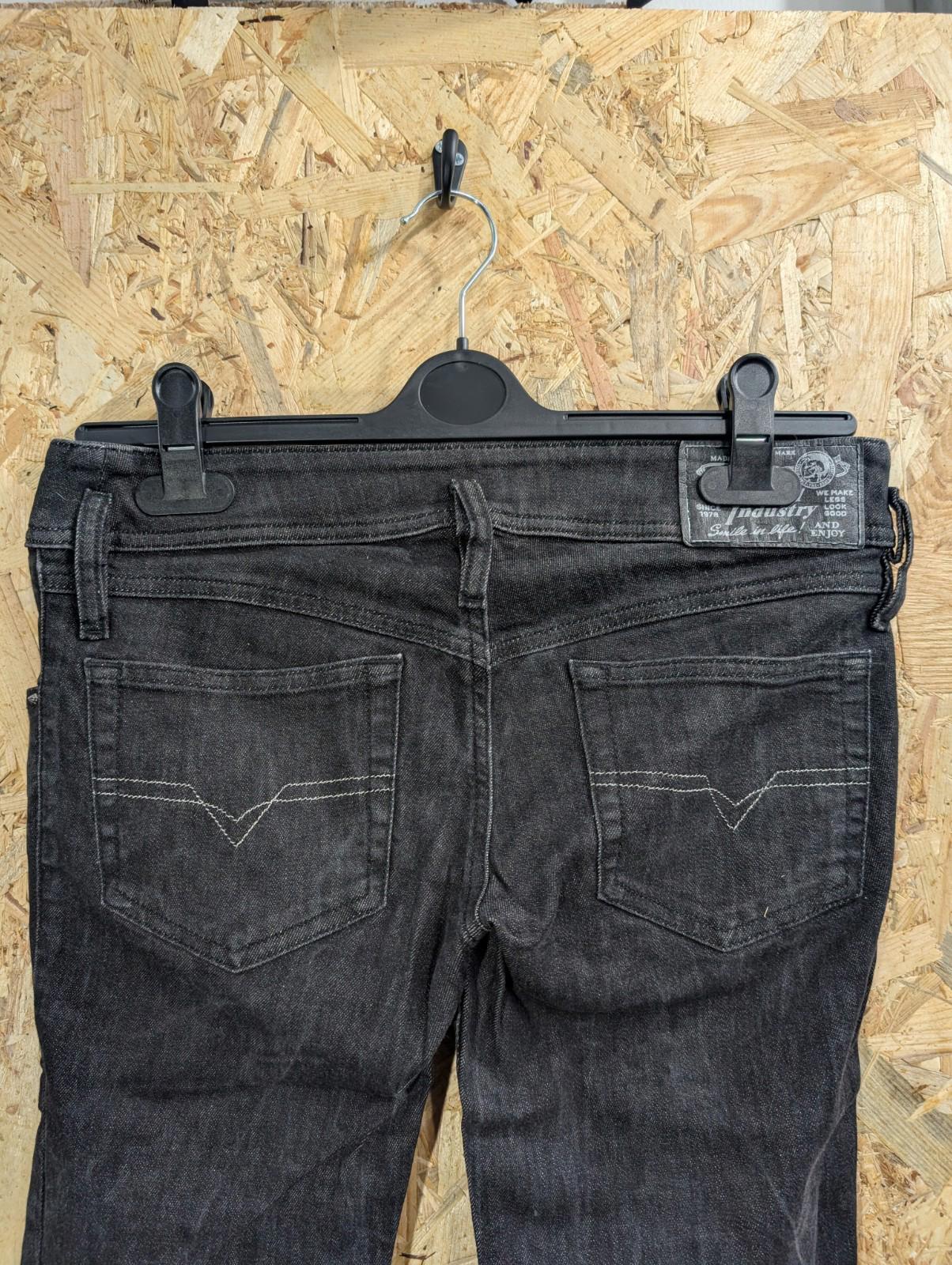 Diesel Matic Jeans W28 L30 Low Rise Women Studded Black 008J7 Stretch