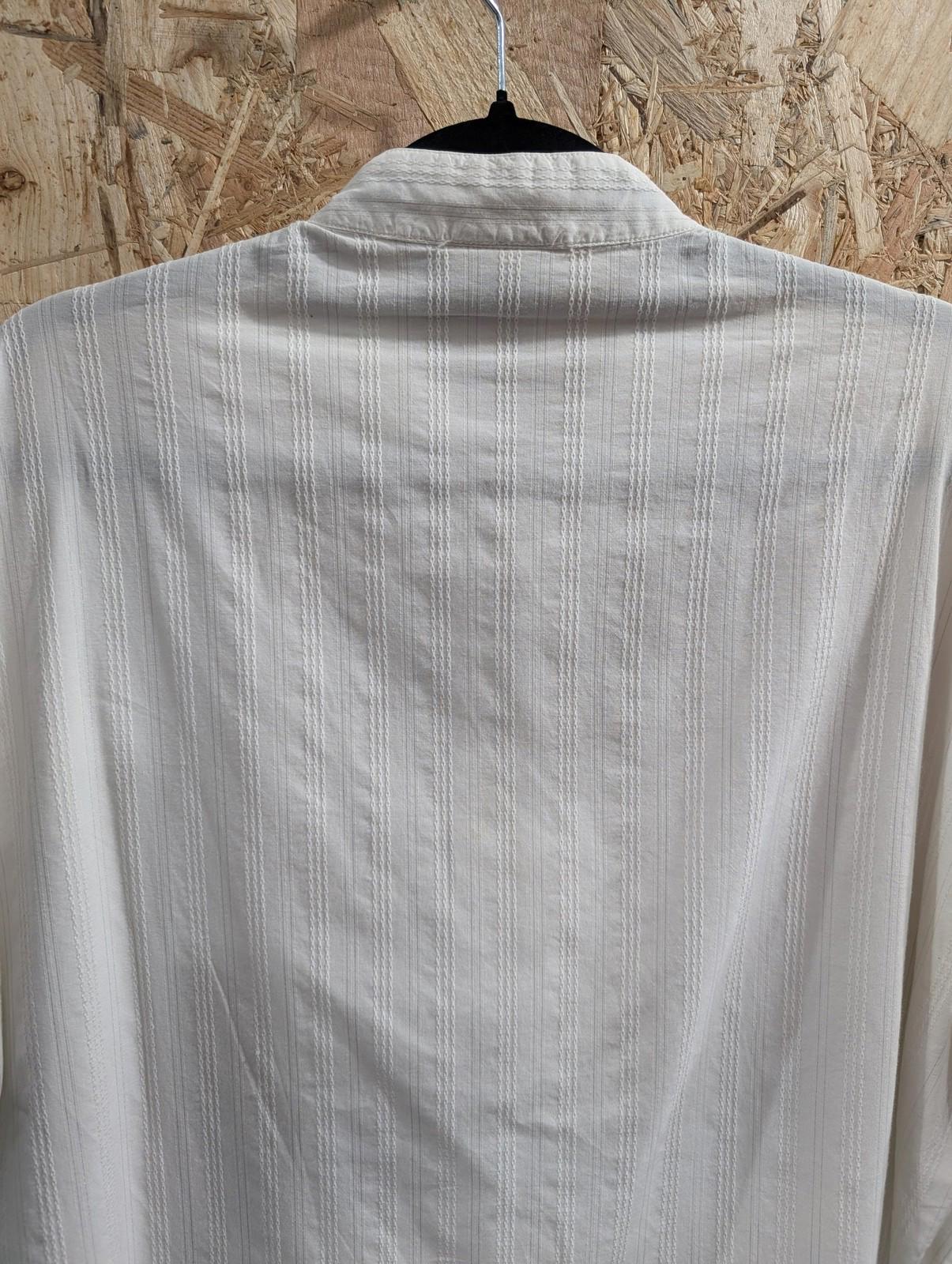 Versace Jeans Couture Smock Shirt Mens Size Medium Long Sleeve White Cotton