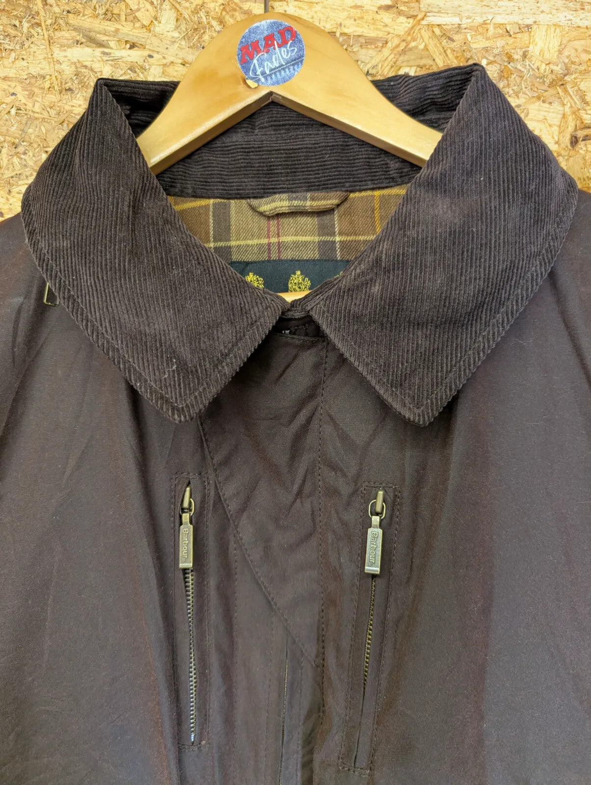 Barbour ToKiTo Blouson Wax Jacket Mens XXL Brown Ltd Ed MWX0101RU91 Zip Hooded
