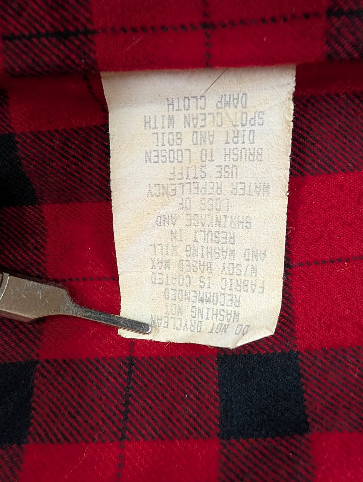 Filson Short Lined Cruiser Jacket Mens Small Tan Cotton Checked USA Made