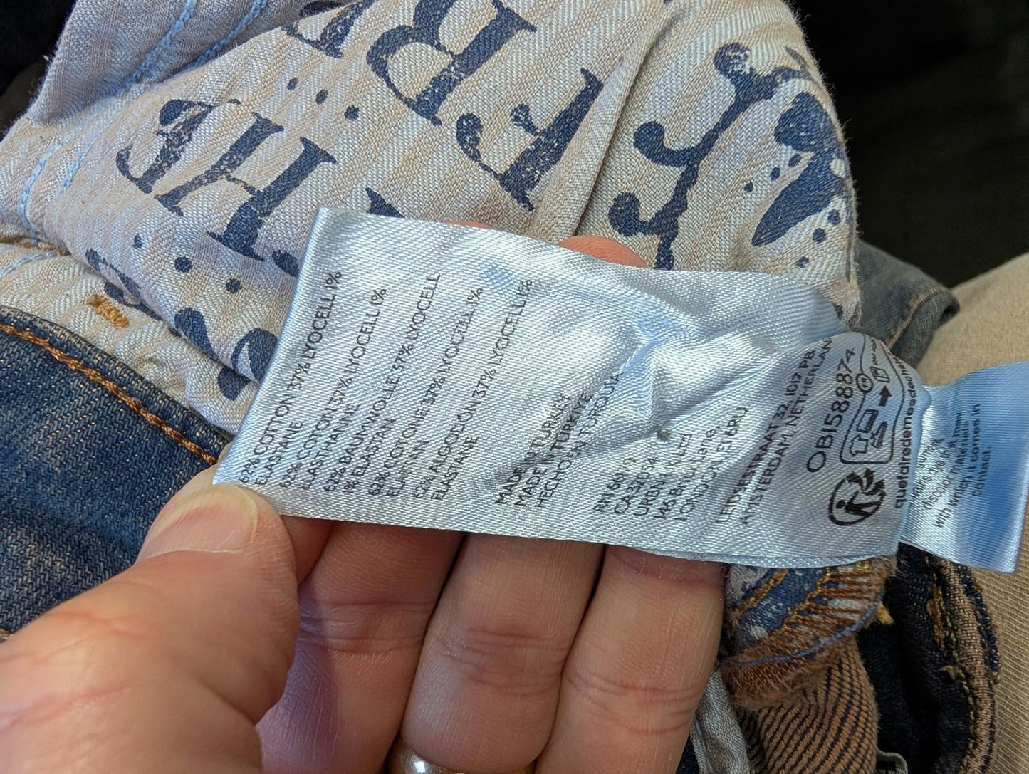 We The Free People Jeans Women W30 L34 Dream Maker Bootcut Denim Blue Cargo Bush