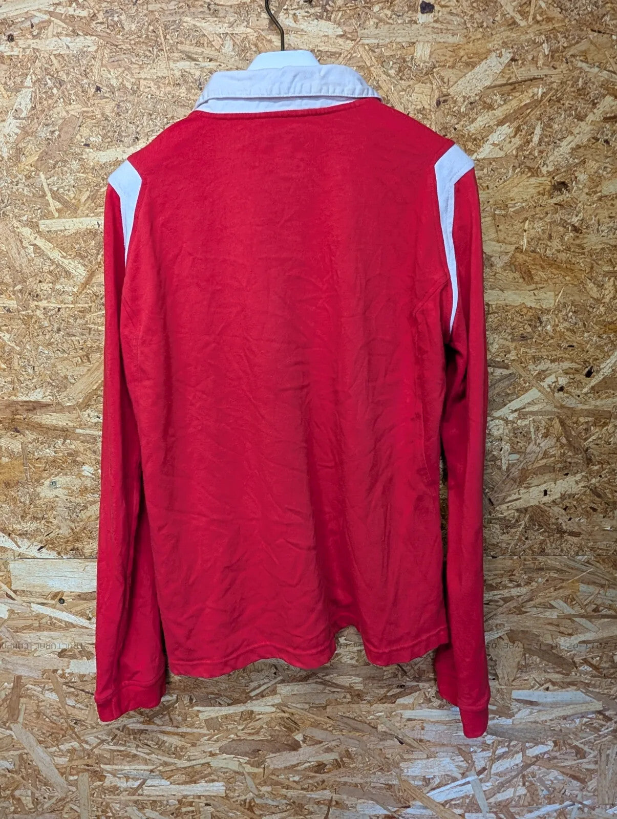 Wales Rugby 04/06 Shirt Womens UK16 XL Red Button Up L/S Cymru Reebok WRU