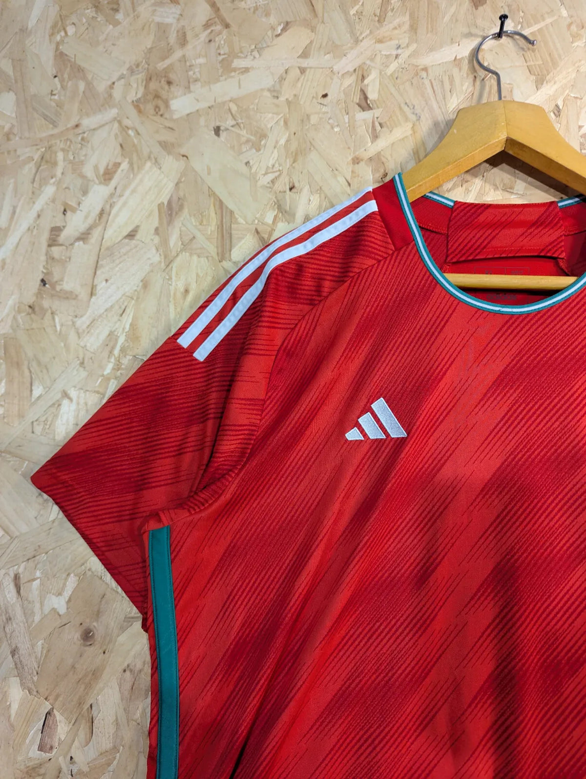 Wales Football Home Shirt Mens XL Adidas Red Short Sleeve 22–23 World Cup
