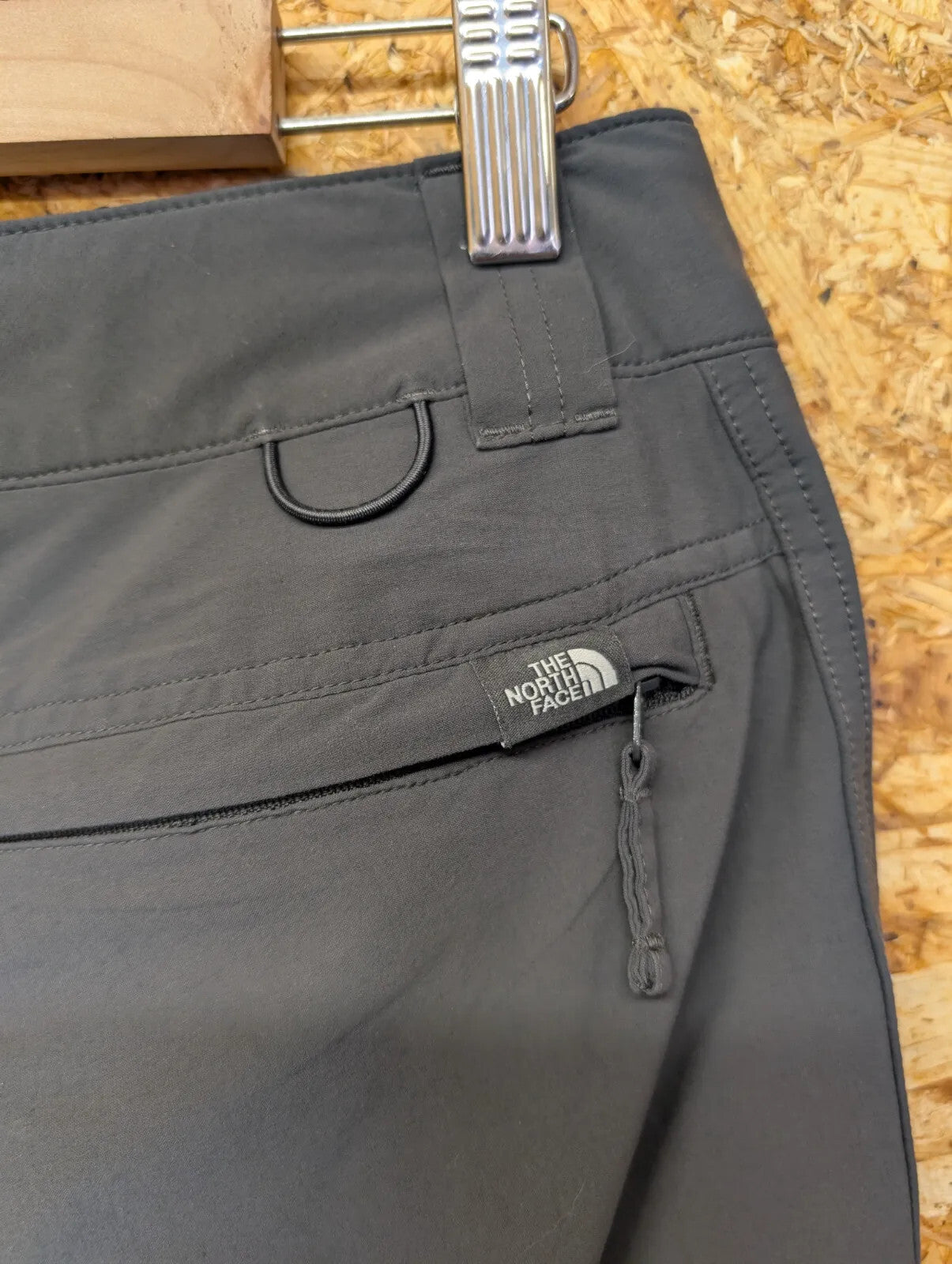 North Face Convertible Pant Women UK 10 W28 L32 Charcoal Zip Off Shorts Trousers