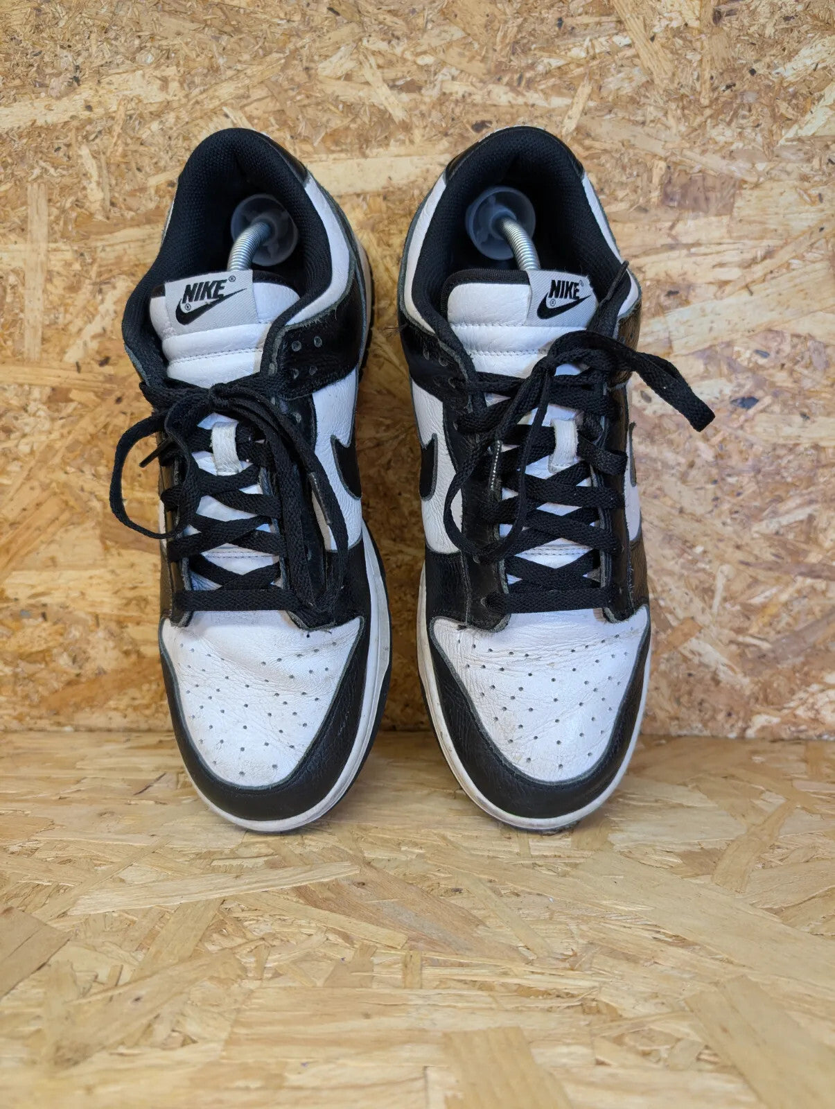 Nike Dunk Low Top Trainers Men UK 11 EU 46 Panda Black White Leather Lace D07413