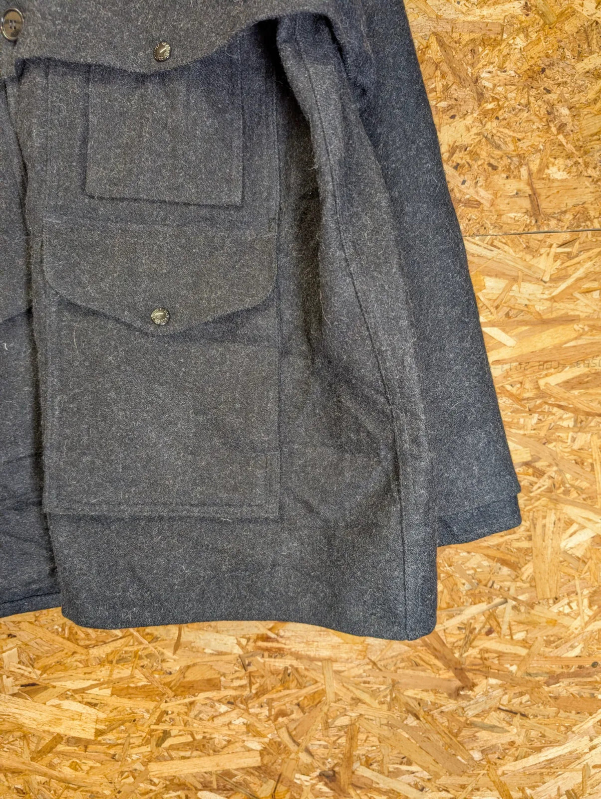 Filson Double Mackinaw Wool Cruiser Coat Mens XXL Charcoal Cape Heavy USA Made