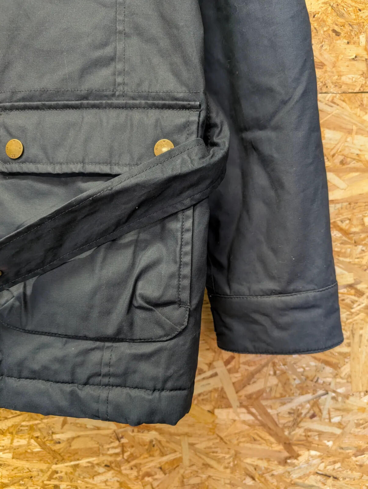 Howick The Hawker VI Field Jacket Mens Large Navy Cotton Full Zip Canvas Padded