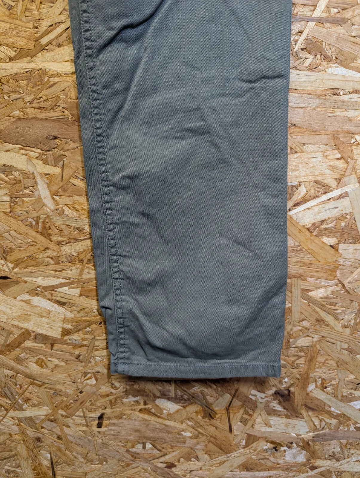 Ralph Lauren Chino Pants Men W36 L32 Grey Khaki Stretch Slim Fit Five Pocket Zip