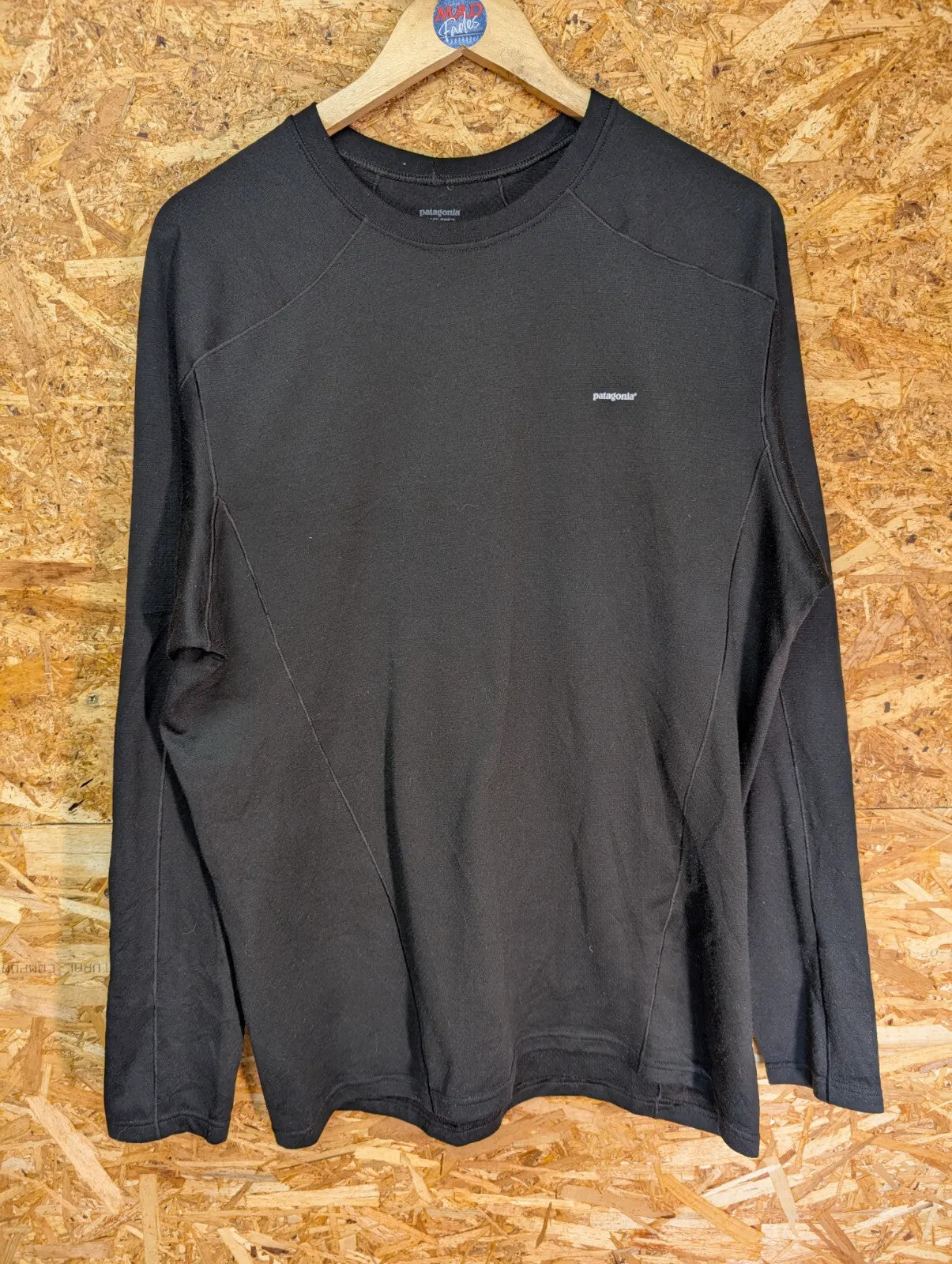 Patagonia Capilene 3 Base Layer Mens Large Black Polartec Power Dry L/S