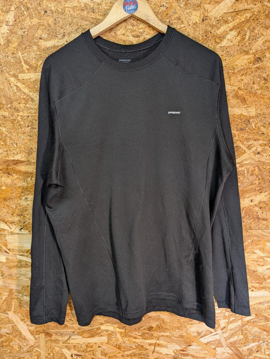 Patagonia Capilene 3 Base Layer Mens Large Black Polartec Power Dry L/S