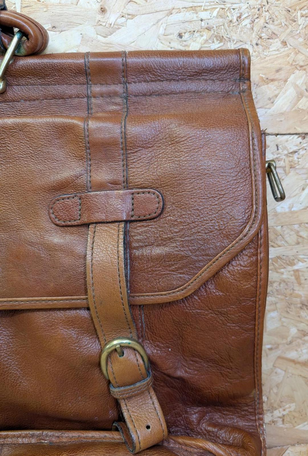 Hi-Design Quality Leather Brown 19 " Messenger Bag Medium Briefcase Satchel Book