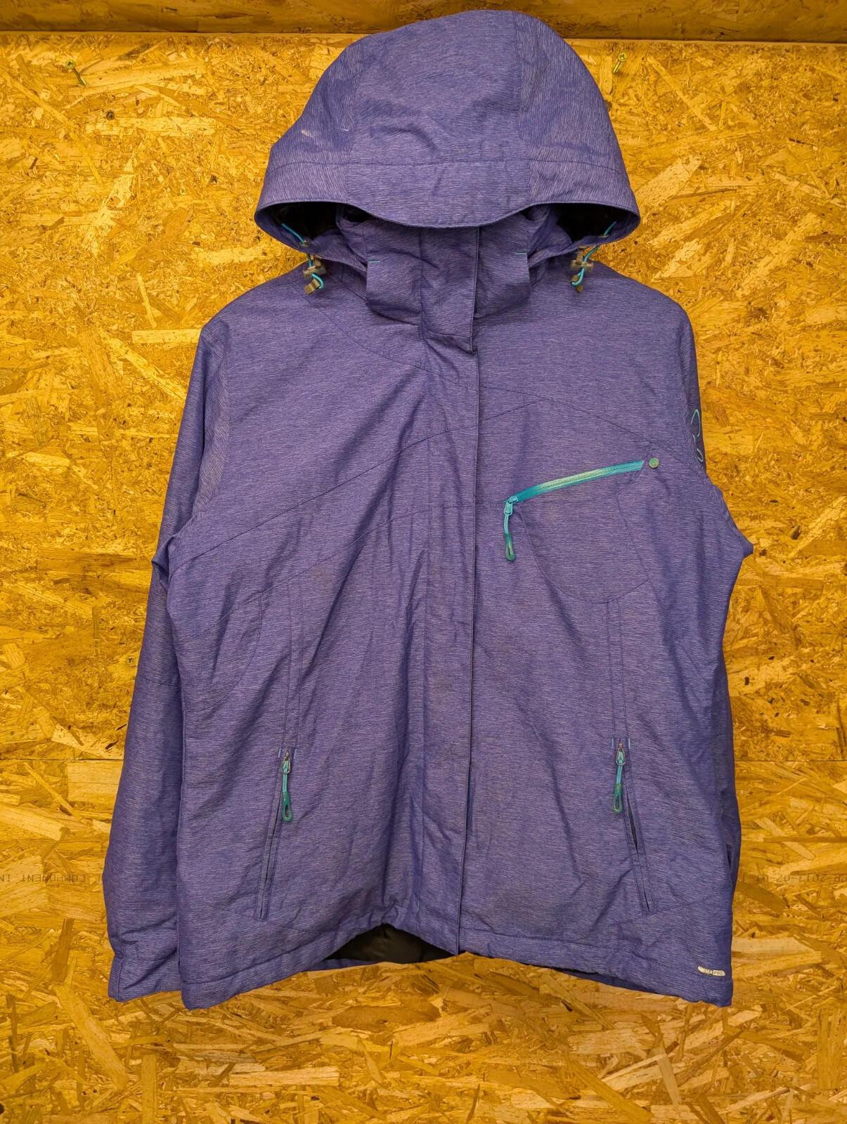Salomon Ski Jacket Womens Large Advanced Skin Purple Dry 10K Clima Waterproof