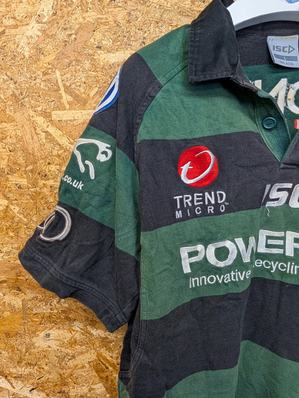 London Irish 11/12 Home Rugby Shirt Mens LargeSt Patricks Special Edition ISC