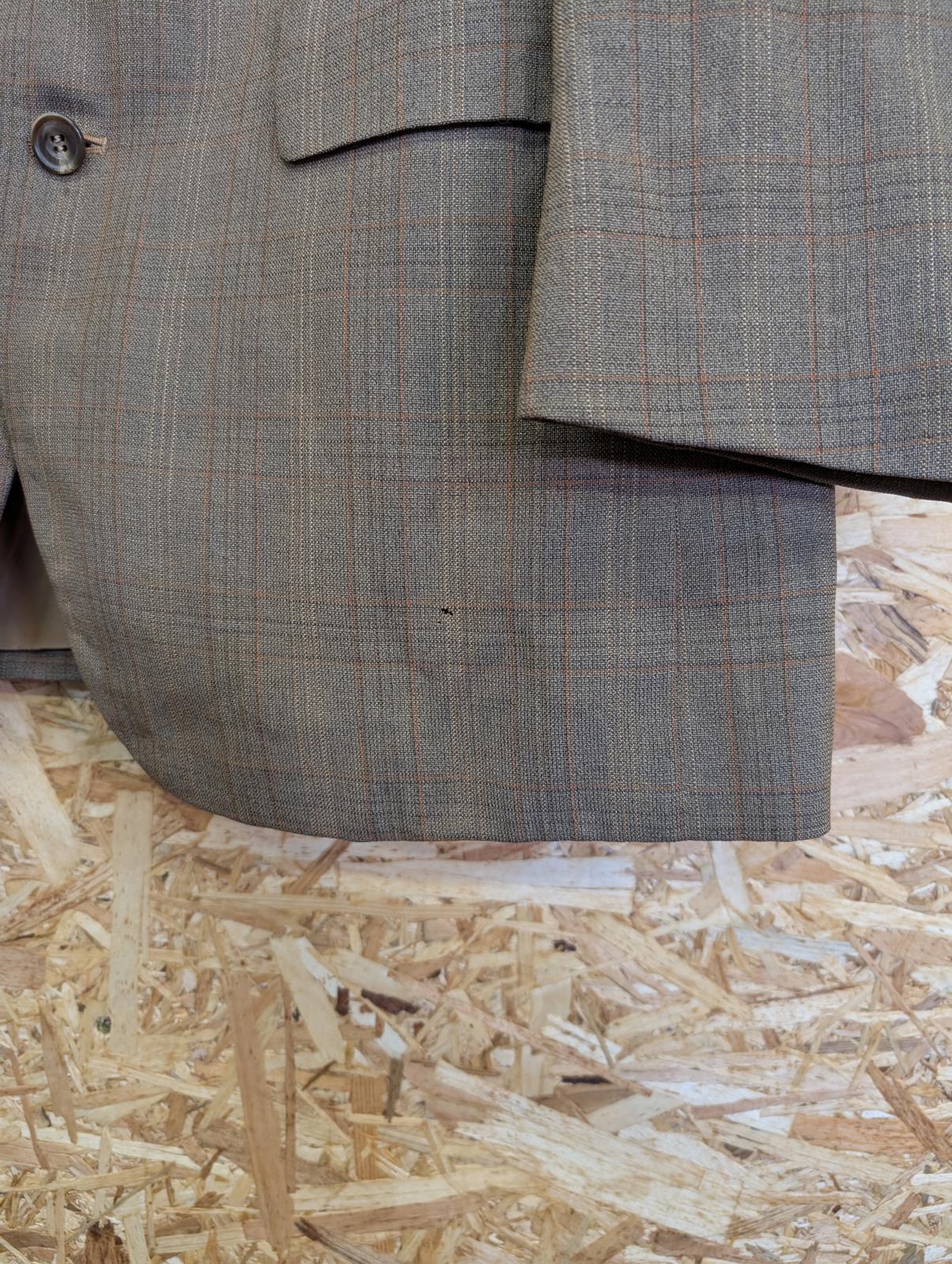 Burberry Size 40 Medium Blazer Jacket Wool Vintage 80s Brown Check