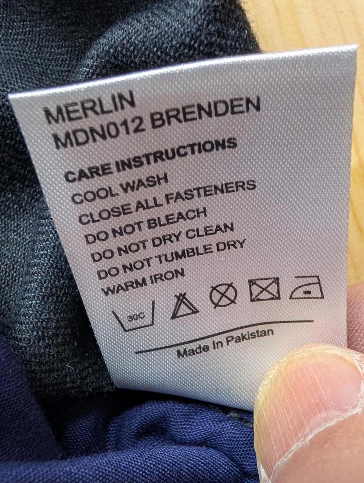 Merlin Brenden Riding Jeans Size W32 L32 Men Motorcycle Grey Black Denim New