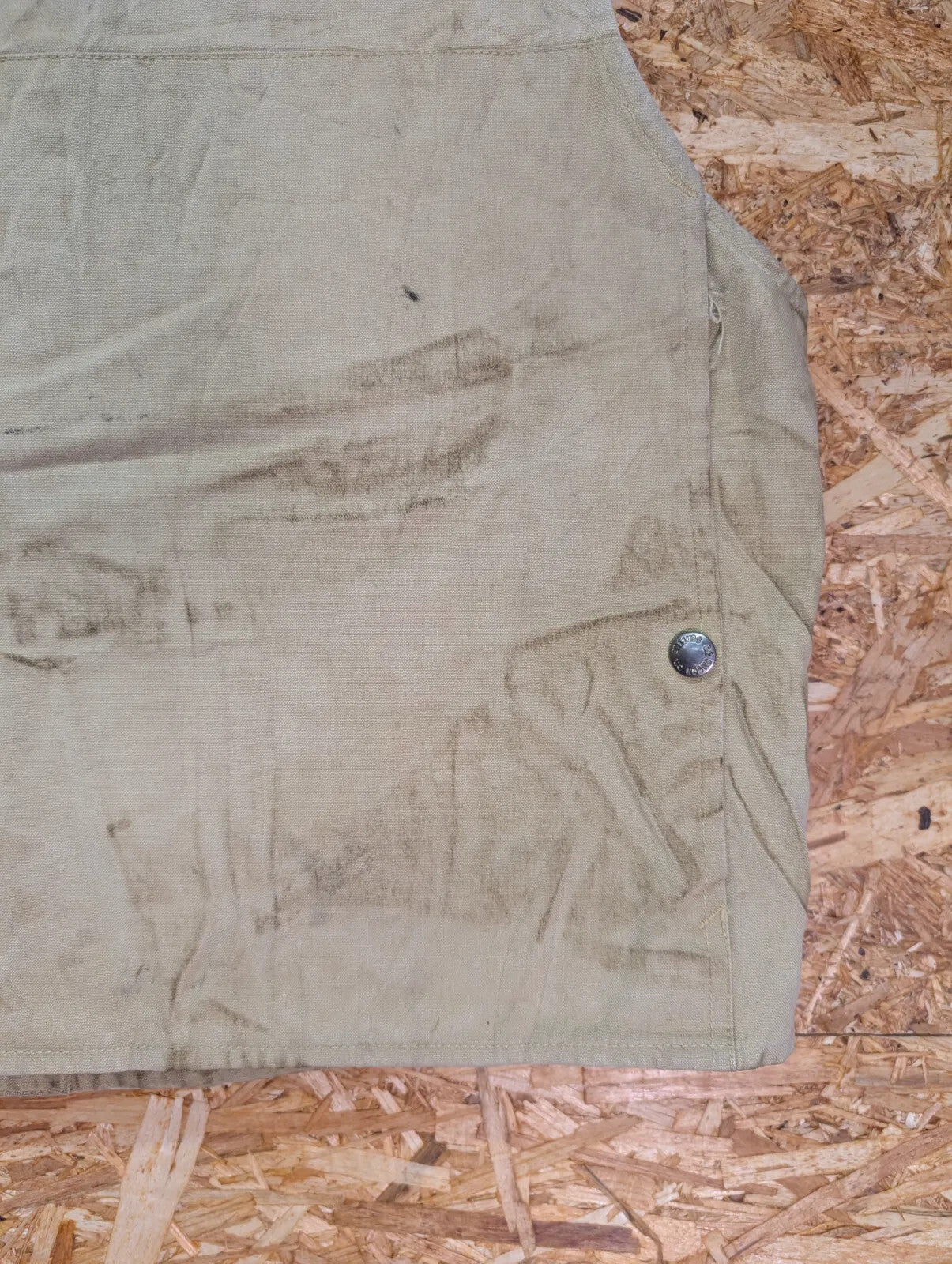 1920s Filson's Dry Cloth Vest Mens Beige Canvas USA Made Vintage Tin Rare 1890s