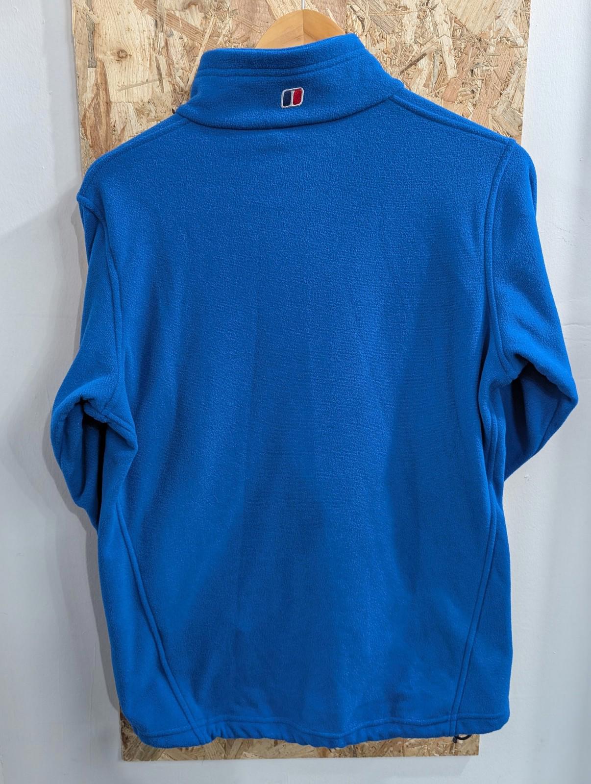 Berghaus Fleece Jacket Small Men Full Zip French Blue Zip Pockets Hiking Walking