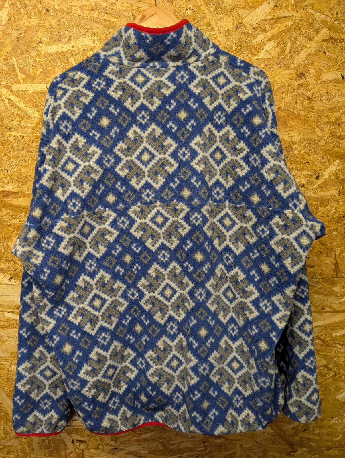 Patagonia Synchilla Fleece Pullover Men XL Snap-T Aztec Aurora Blue Pattern