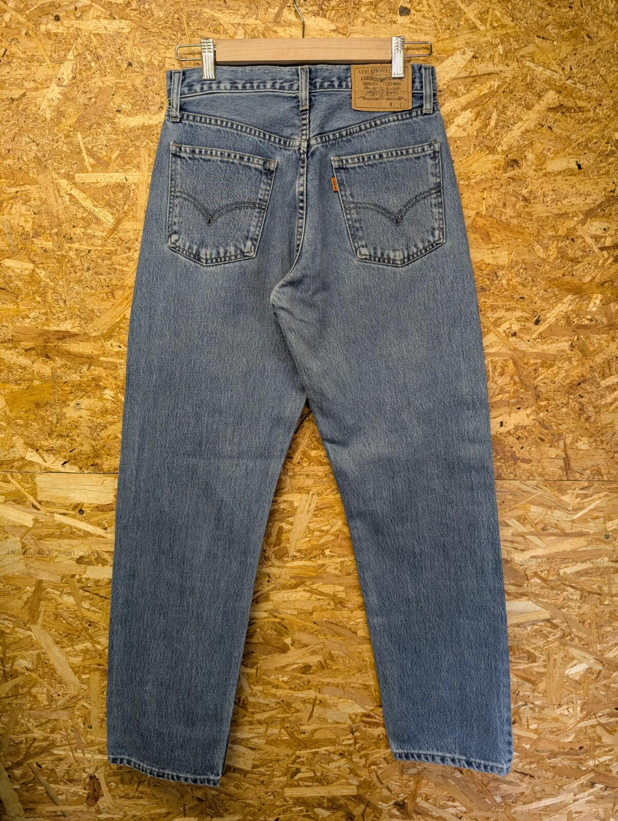 Vintage Levis 618 Jeans Mens W30 L32 Blue Denim Straight Leg 90s Orange Tab