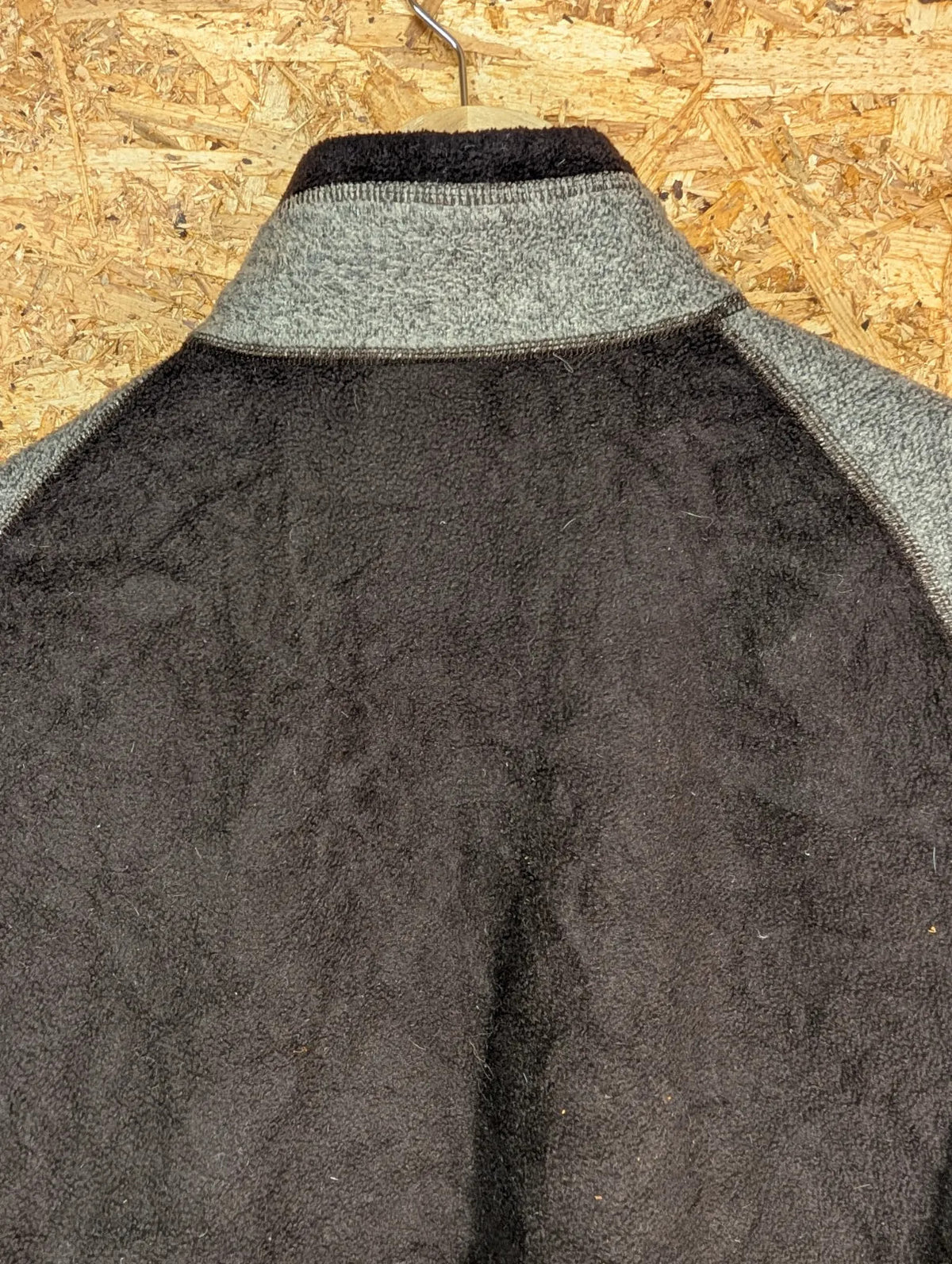Patagonia Capilene 1/4 Zip Fleece Mens Large Brown Grey Lightweight
