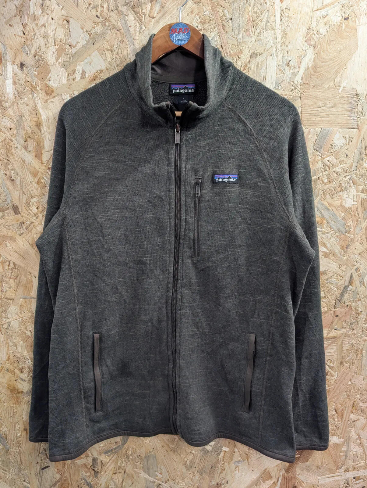 Patagonia Better Sweater Fleece Mens XL Brown Full Zip Pullover Snap-T Synchilla