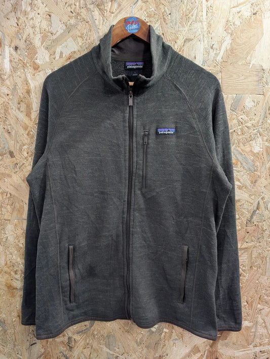 Patagonia Better Sweater Fleece Mens XL Brown Full Zip Pullover Snap-T Synchilla